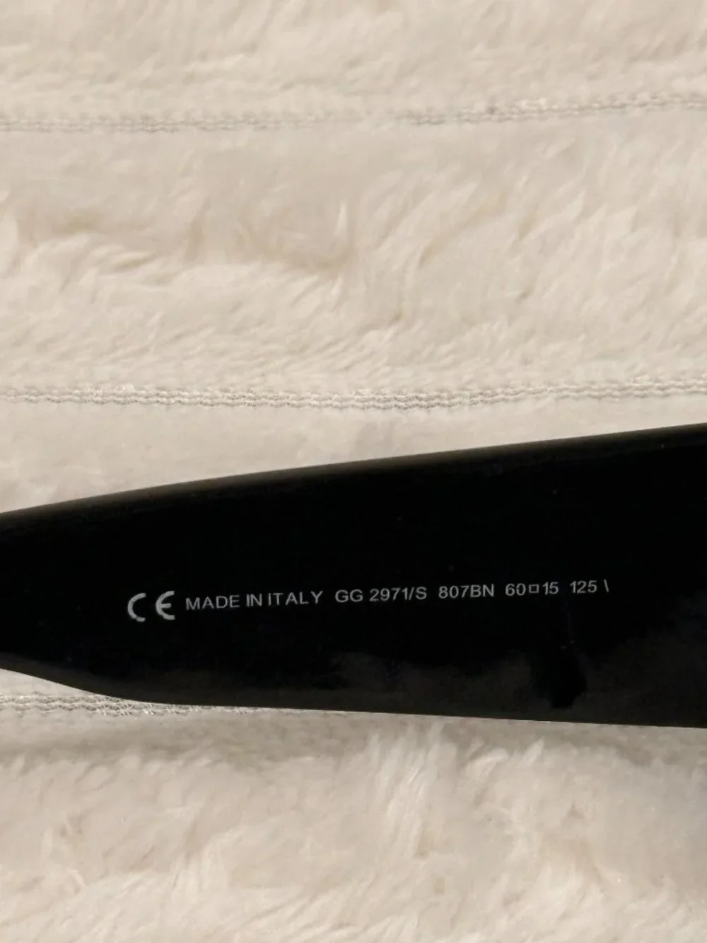 Gucci Black Oversized Rectangular Sunglasses